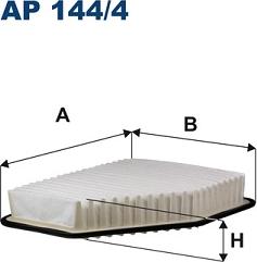 Filtron AP 144/4 - Повітряний фільтр avtolavka.club