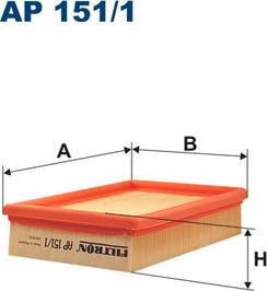 Filtron AP151/1 - Повітряний фільтр avtolavka.club