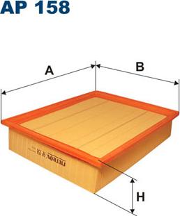 Filtron AP158 - Повітряний фільтр avtolavka.club