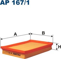 Filtron AP167/1 - Повітряний фільтр avtolavka.club