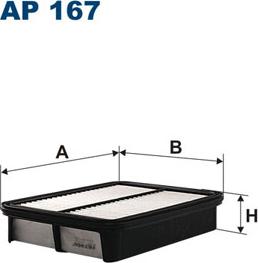 Filtron AP167 - Повітряний фільтр avtolavka.club