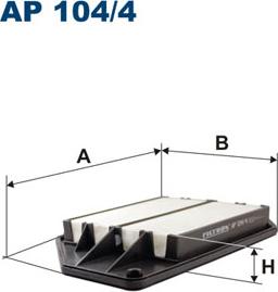 Filtron AP104/4 - Повітряний фільтр avtolavka.club