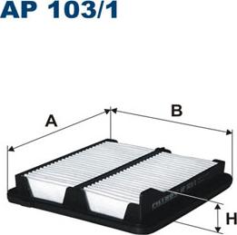 Filtron AP103/1 - Повітряний фільтр avtolavka.club