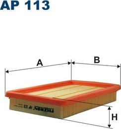 Filtron AP113 - Повітряний фільтр avtolavka.club