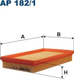 Filtron AP182/1 - Повітряний фільтр avtolavka.club