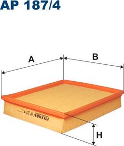 Filtron AP187/4 - Повітряний фільтр avtolavka.club