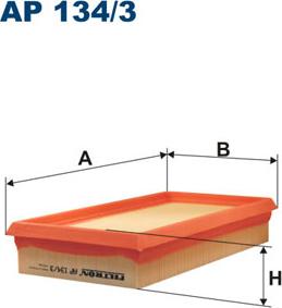 Filtron AP134/3 - Повітряний фільтр avtolavka.club