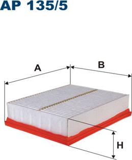 Filtron AP135/5 - Повітряний фільтр avtolavka.club