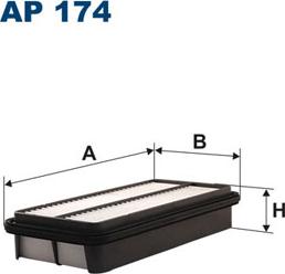 Filtron AP174 - Повітряний фільтр avtolavka.club