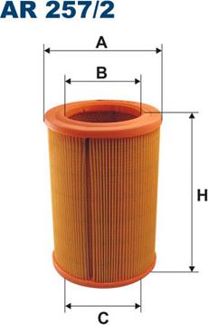 Filtron AR257/2 - Повітряний фільтр avtolavka.club