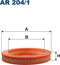 Filtron AR204/1 - Повітряний фільтр avtolavka.club