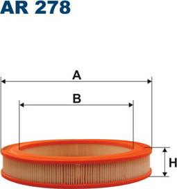 Filtron AR278 - Повітряний фільтр avtolavka.club