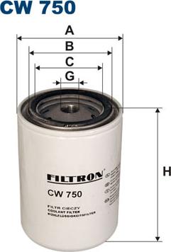 Filtron CW750 - Фільтр для охолоджуючої рідини avtolavka.club