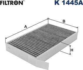 Filtron K 1445A - Фільтр, повітря у внутрішній простір avtolavka.club