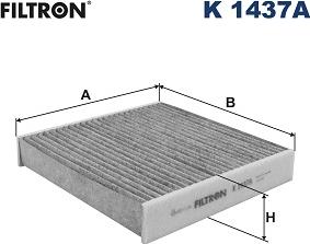 Filtron K 1437A - Фільтр, повітря у внутрішній простір avtolavka.club