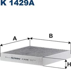 Filtron K 1429A - Фільтр, повітря у внутрішній простір avtolavka.club