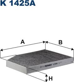 Filtron K 1425A - Фільтр, повітря у внутрішній простір avtolavka.club