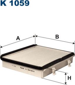 Filtron K1059 - Фільтр, повітря у внутрішній простір avtolavka.club