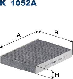 Filtron K 1052A - Фільтр, повітря у внутрішній простір avtolavka.club