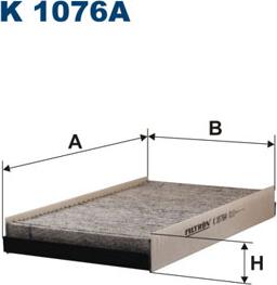 Filtron K1076A - Фільтр, повітря у внутрішній простір avtolavka.club