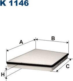 Filtron K1146 - Фільтр, повітря у внутрішній простір avtolavka.club