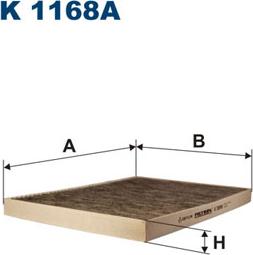 Filtron K1168A - Фільтр, повітря у внутрішній простір avtolavka.club