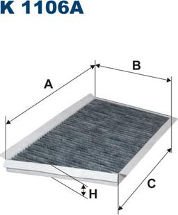 Filtron K1106A - Фільтр, повітря у внутрішній простір avtolavka.club