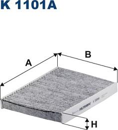 Filtron K 1101A - Фільтр, повітря у внутрішній простір avtolavka.club