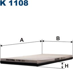 Filtron K1108 - Фільтр, повітря у внутрішній простір avtolavka.club