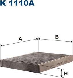 Filtron K1110A - Фільтр, повітря у внутрішній простір avtolavka.club