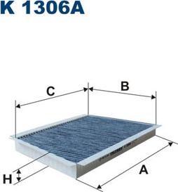 Filtron K1306A - Фільтр, повітря у внутрішній простір avtolavka.club