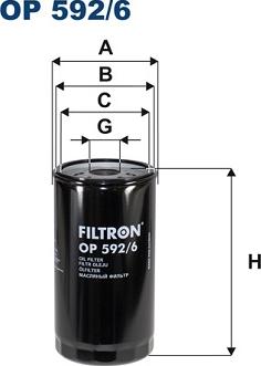 Filtron OP592/6 - Масляний фільтр avtolavka.club
