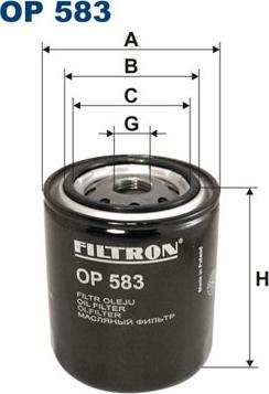 Filtron OP583 - Масляний фільтр avtolavka.club