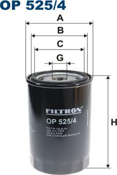 Filtron OP525/4 - Масляний фільтр avtolavka.club