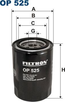 Filtron OP525 - Масляний фільтр avtolavka.club