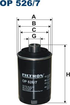Filtron OP526/7 - Масляний фільтр avtolavka.club