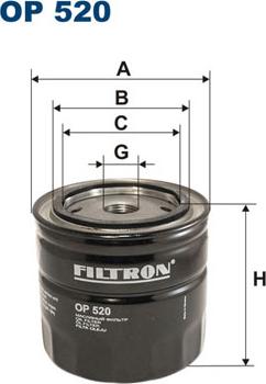 Filtron OP520 - Масляний фільтр avtolavka.club