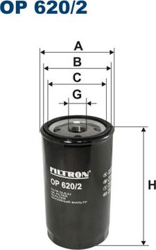 Filtron OP620/2 - Масляний фільтр avtolavka.club