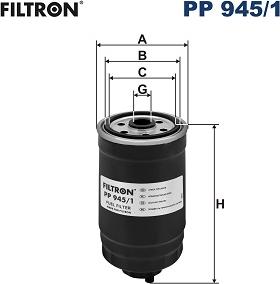 Filtron PP 945/1 - Паливний фільтр avtolavka.club