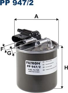 Filtron PP 947/2 - Паливний фільтр avtolavka.club