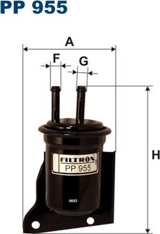 Filtron PP955 - Паливний фільтр avtolavka.club