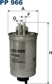 Filtron PP966 - Паливний фільтр avtolavka.club