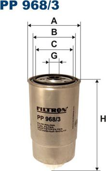 Filtron PP968/3 - Паливний фільтр avtolavka.club