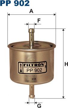 Filtron PP902 - Паливний фільтр avtolavka.club