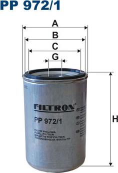 Filtron PP972/1 - Паливний фільтр avtolavka.club