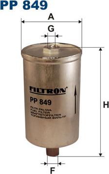Filtron PP849 - Паливний фільтр avtolavka.club