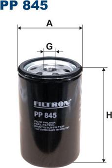 Filtron PP845 - Паливний фільтр avtolavka.club