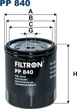 Filtron PP840 - Паливний фільтр avtolavka.club