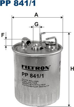 Filtron PP841/1 - Паливний фільтр avtolavka.club