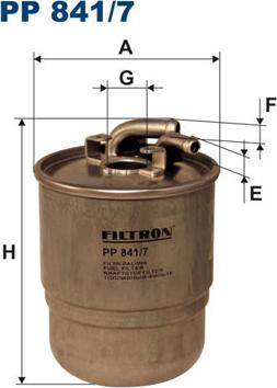 Filtron PP841/7 - Паливний фільтр avtolavka.club